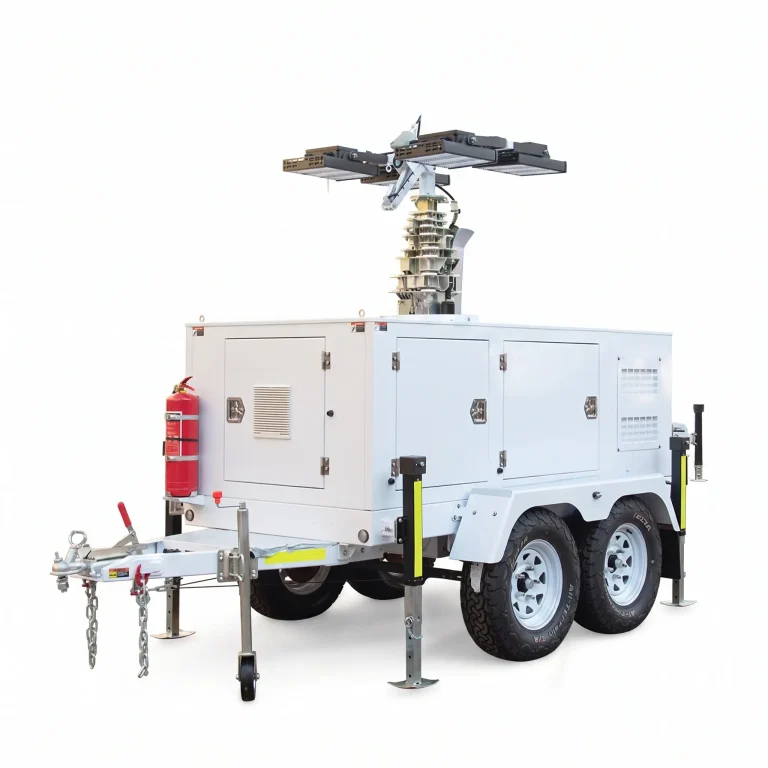 RHT-10PM4 Dual Axle 9m Hydraulic Hybrid Light Tower
